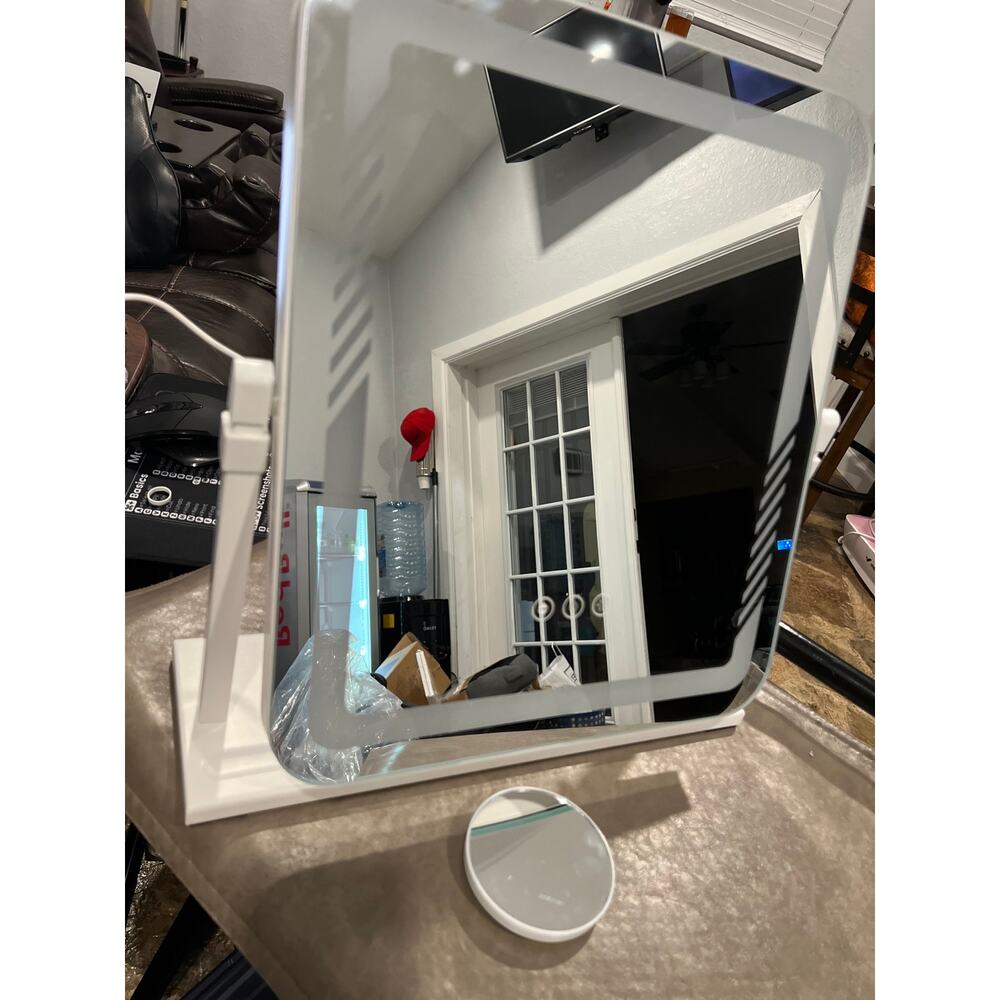 Kcavvi Vanity Mirror With Lights, Height-Adjustable & 360° Rotation, 1/10X - Picture 16 of 17